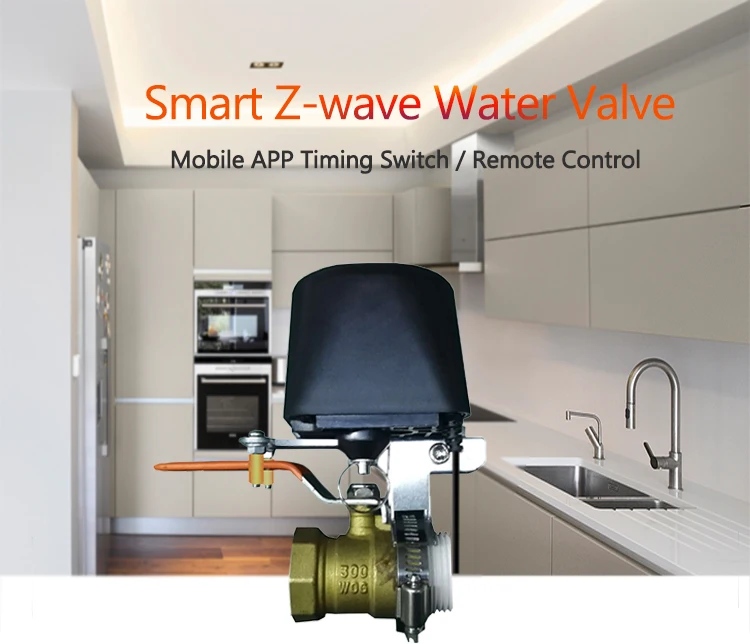 Spetu Z-Wave Plus Автоматический запорный клапан для газа/воды умный дом автоматизация работа с ZWave датчик утечки газа для воды ЕС 868,4 МГц