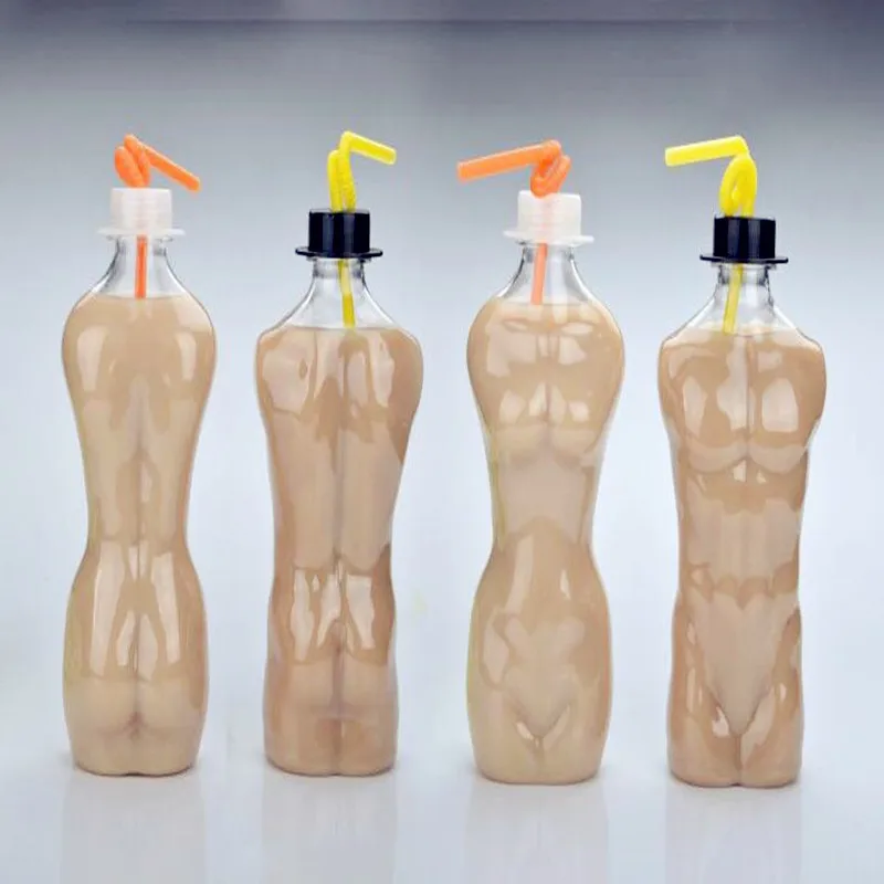 2018 500ml одноразовые чашки для чая из ПЭТ пластика Творческий сок чашка холодного