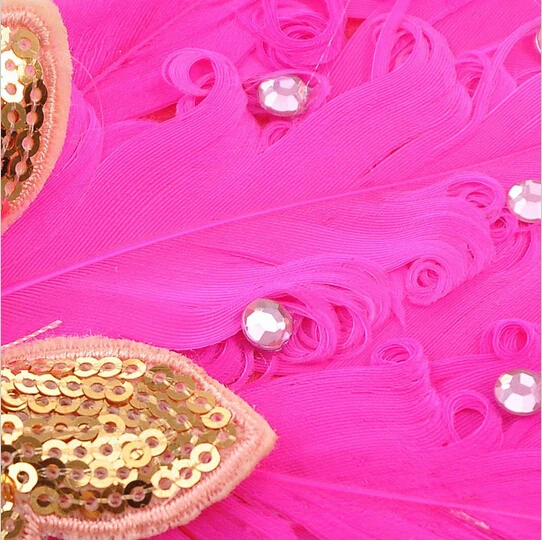 Цветная повязка на голову с перьями для новорожденных девочек волос реквизит