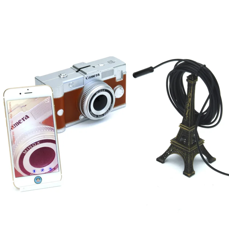 Xinficam 8 мм 720 P для Android IOS жесткий кабель Wi Fi HD эндоскопа 1/3/5/7 /10 м Провода трубы