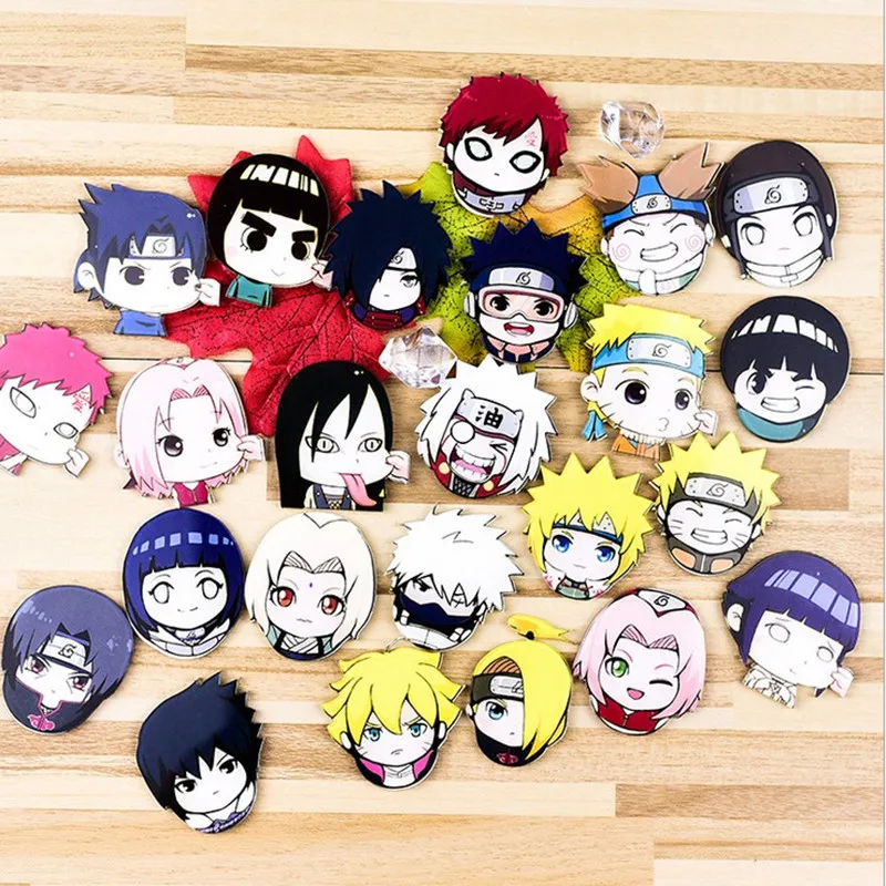 Аниме うちは サスケ Узумаки Сакура Харуно chibi производства компании &quotkakashi&quot брошь
