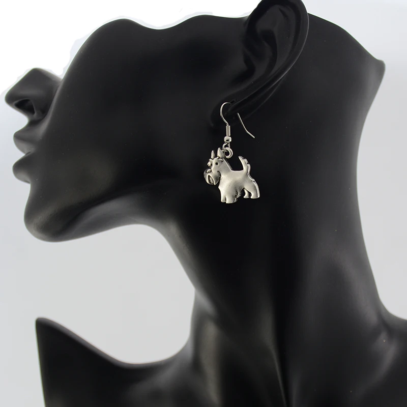 Серьги-подвески Fei Ye PAW в стиле панк шотландский терьер собака очаровательные