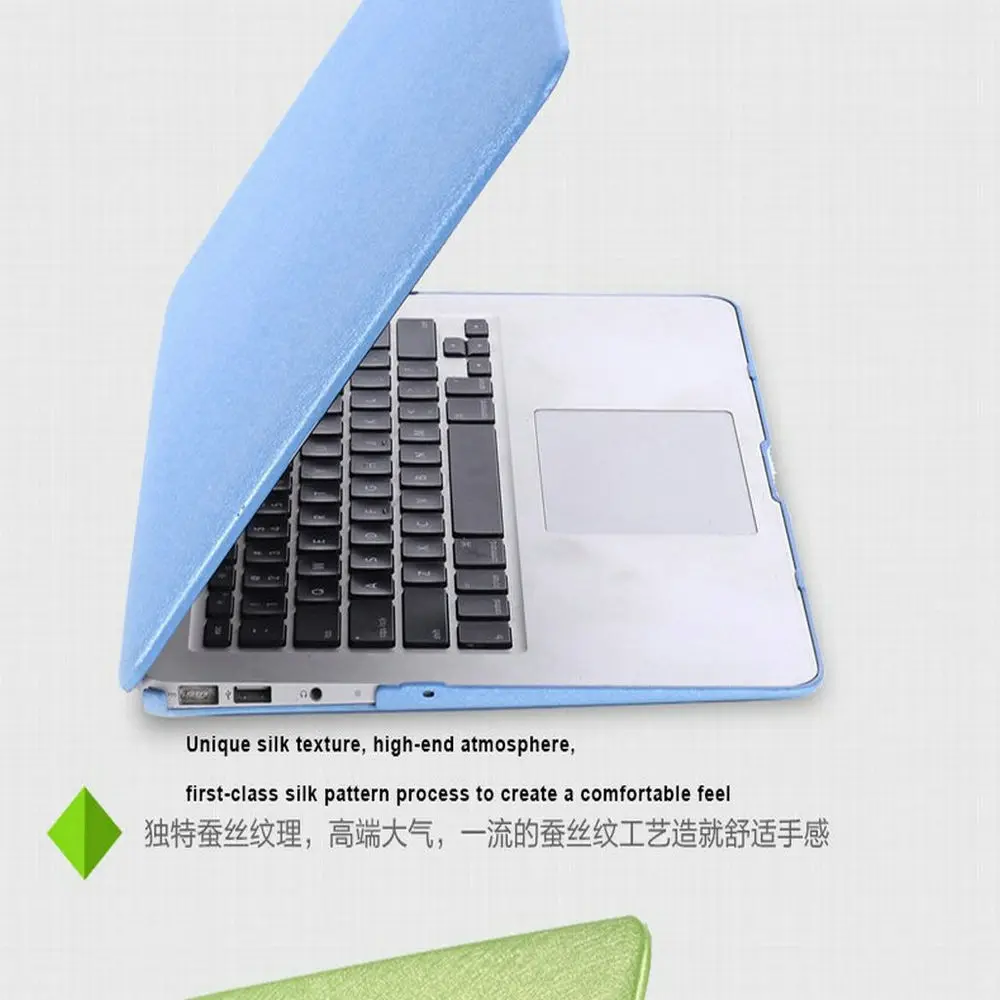 Роскошный Шелковый кожаный чехол для Macbook Air Pro Retina 11 12 13 15 сумка ноутбука mac book air |