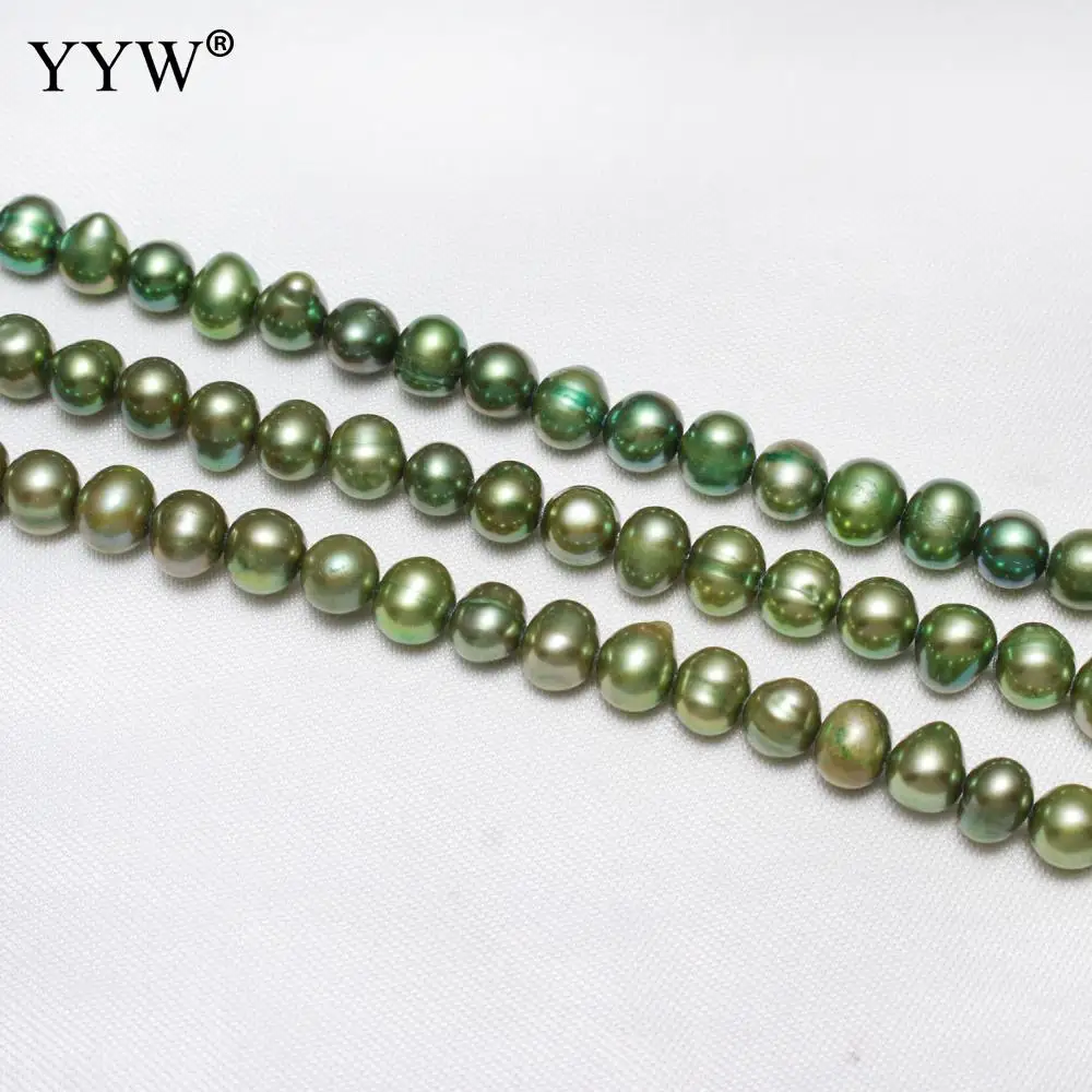 Жемчужные бусины с искусственным картофелем 5 6 мм прибл. 0 8 продается за нитку 15 4