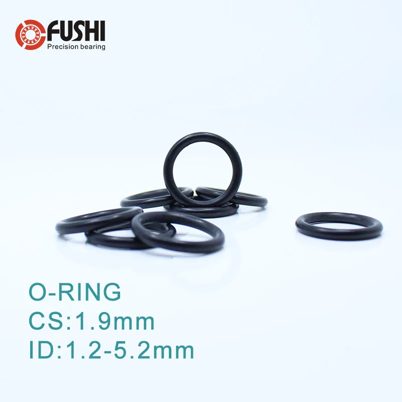 CS1.9mm ЭПДМ уплотнительное кольцо ID 1,2/2,2/2,4/2,5/2,6/2,7/3,2*1,9 мм 100 шт. уплотнительное кольцо уплотнения выхлопной крепление резиновый изолятор втулка уплотнительное кольцо