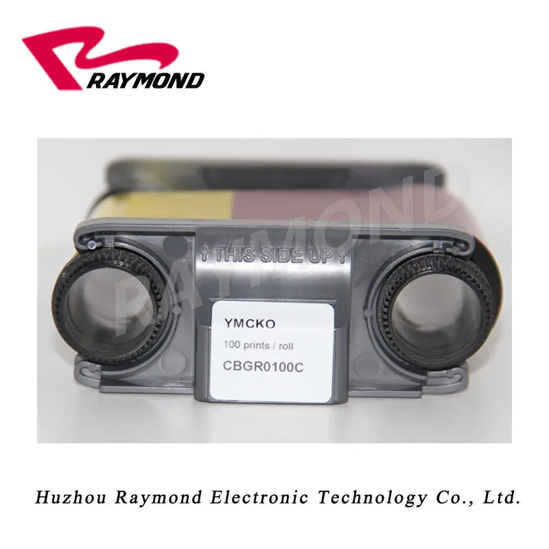 Оригинальный Evolis Badgy 200 принтер для карт YMCKO цветная лента-100 принтов Badgy100 CBGR0100C