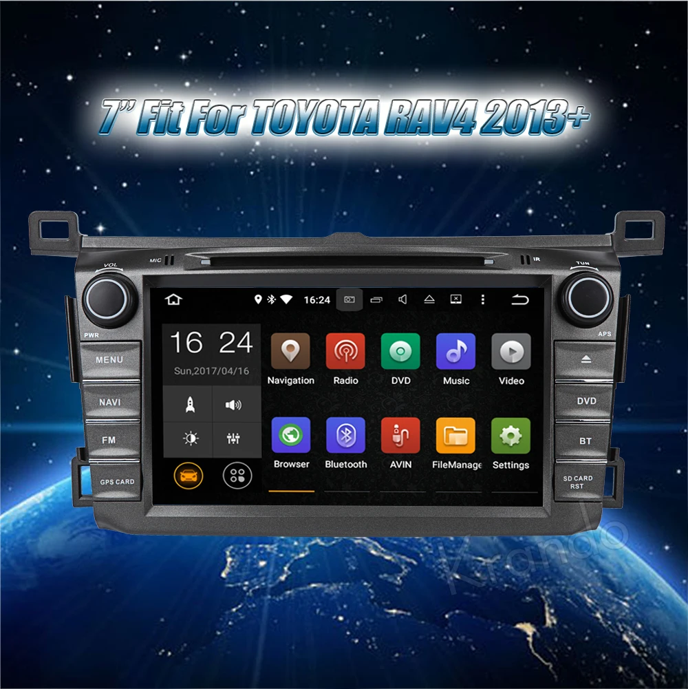Krando 8 &quotAndroid 0 автомобильный dvd gps навигационная мультимедийная система для Toyota RAV4