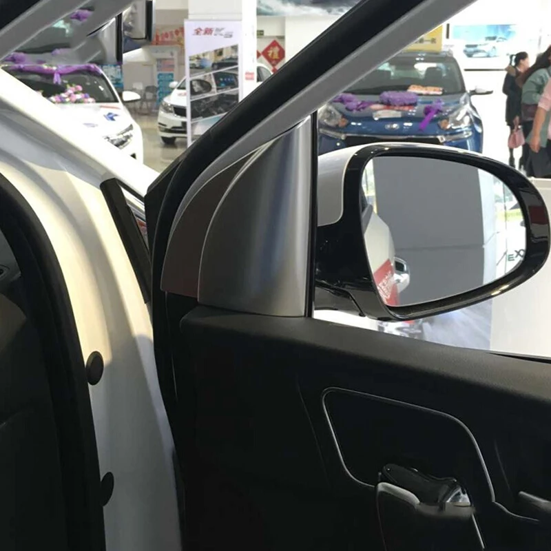 Для KIA Sportage 4 QL KX5 2016 2017 ABS Матовый передний интерьер автомобиля A pillar Панель рамка