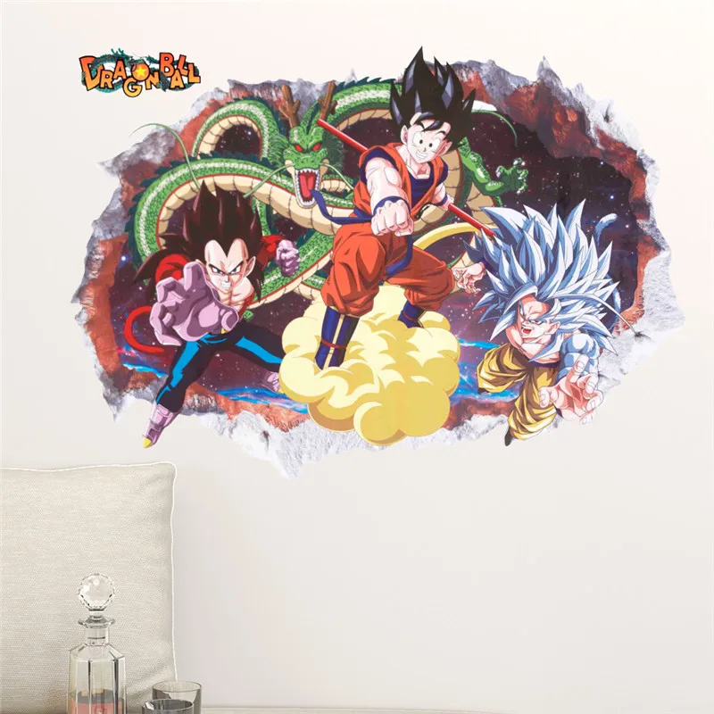 Мультяшные Японские Аниме стрекозы наклейки на стену для детских комнат 3d эффект