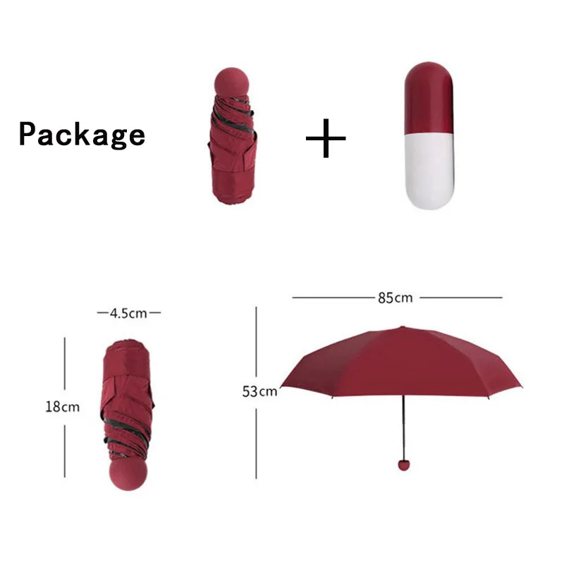 

Mini Women Folding Umbrella Rain Women Sun Parasol Anti UV Small Pocket Umbrellas Kids Paraguas Paraguas guarda-chuva ombrello