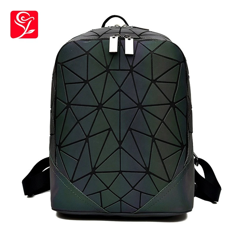 Новый геометрический Ромбический рюкзак лазерный мягкий и складной светильник