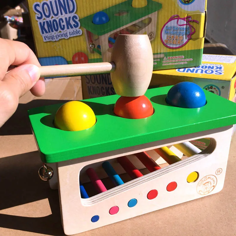 Деревянные шарики Beats Sound Hit Balls Монтессори развивающие игрушки для детей