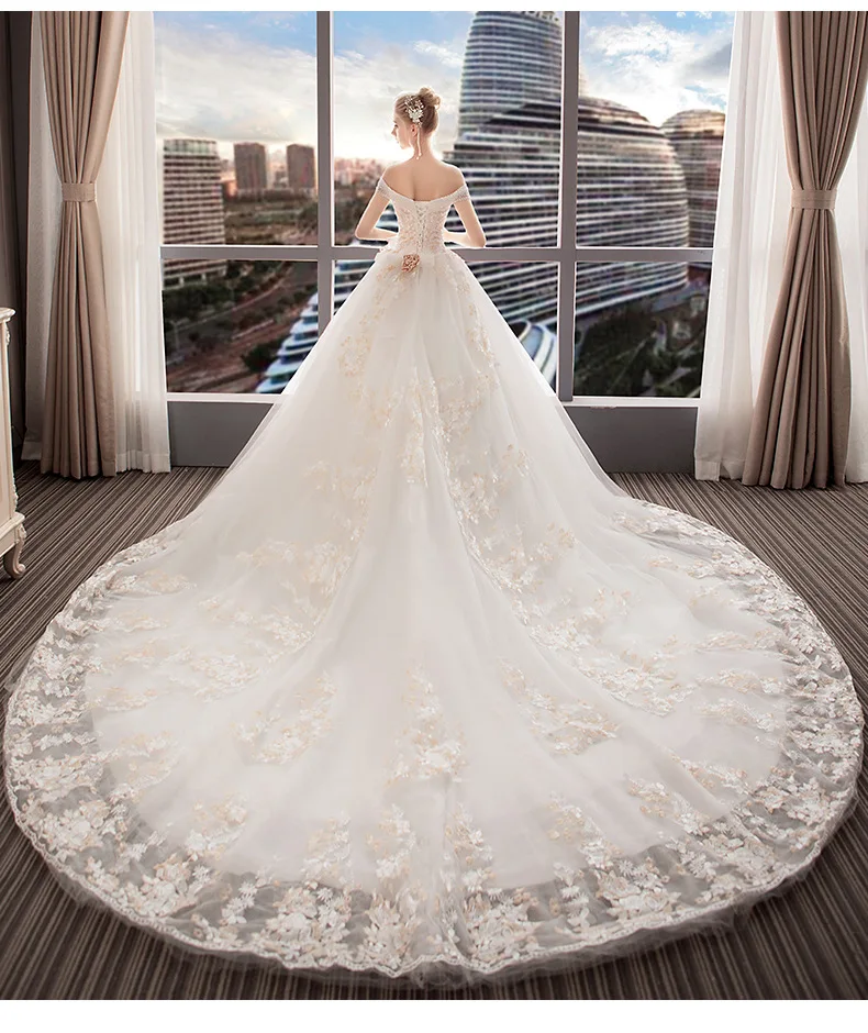 

lace Luxury Ball Gown Wedding Gowns 2020 robe de mariage Mid-East vestido de noiva Princess Bridal Dresses robe de mariee