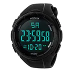 Спортивные часы OTOKY 2018, водонепроницаемые мужские часы с цифровым ЖК-дисплеем, секундомером, датой, силиконовые спортивные часы, светящиеся наручные часы, люксовый бренд