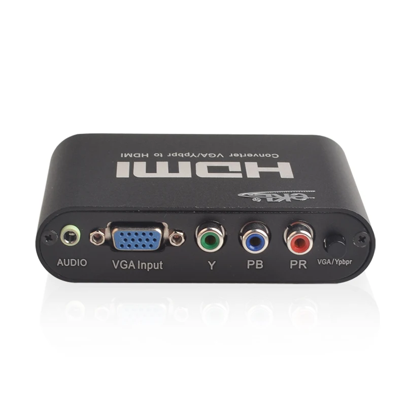 EKL High quality VGA/YPbPr to HDMI Converter VGA or YPbPr converter hdmi support 1080p |