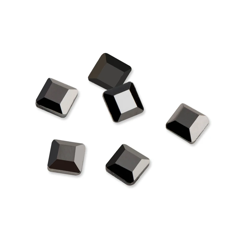 jet hematite 4*4 мм 100 шт стразы из хрустального стекла с плоской задней поверхностью DIY Стразы без горячей фиксации могут использоваться в качестве пазла - Цвет: jet hematite