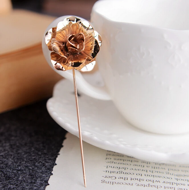 Bovvvsky золотая серебристая черная брошь в виде цветка розы булавка мужской костюм