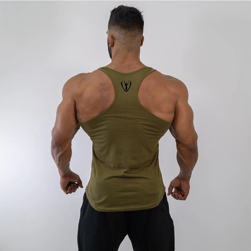 Лето г. Новые Брендовые мужские с модным принтом тренажерные залы майка-борцовка одежда для фитнеса или бодибилдинга человек Майки Топы корректирующие