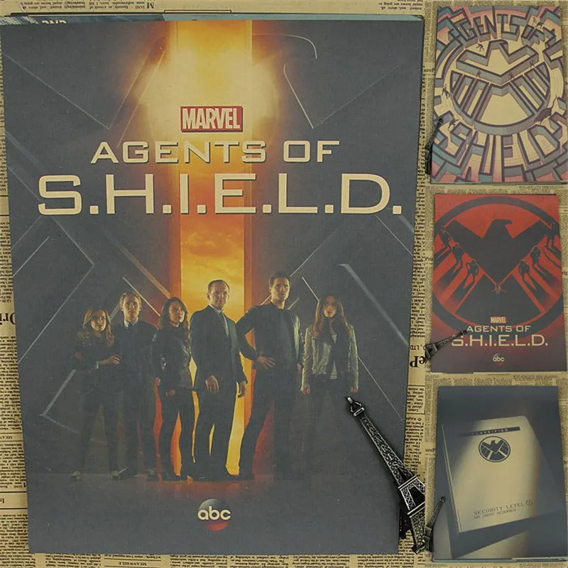 Наклейка на стену агент Щ. И. Т. винтажный постер в стиле ретро Фил Колсон плакаты