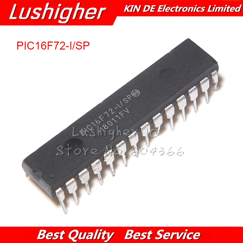 10 шт PIC16F72 I/SP DIP DIP28|Интегральные схемы| |