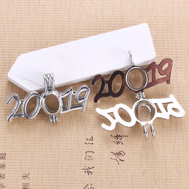 6 Шт Тон год 2019 жемчужная клетка бусина для изготовления украшений кулон эфирное