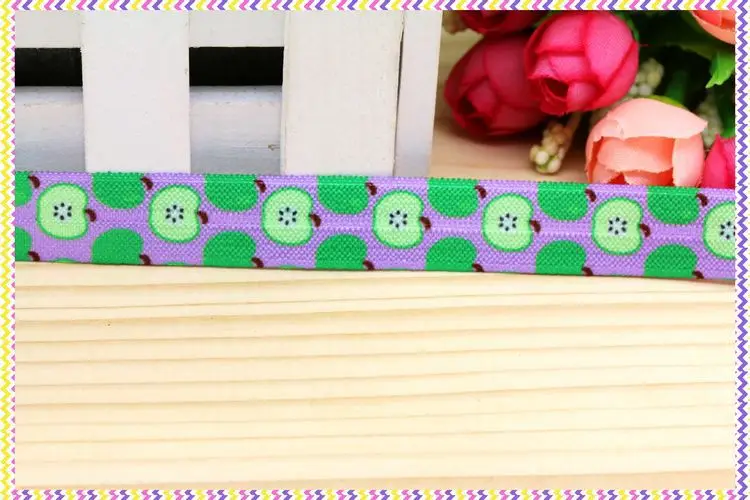 DUWES 5/8 дюйма бесплатная доставка эластичная повязка на голову с рисунком яблока