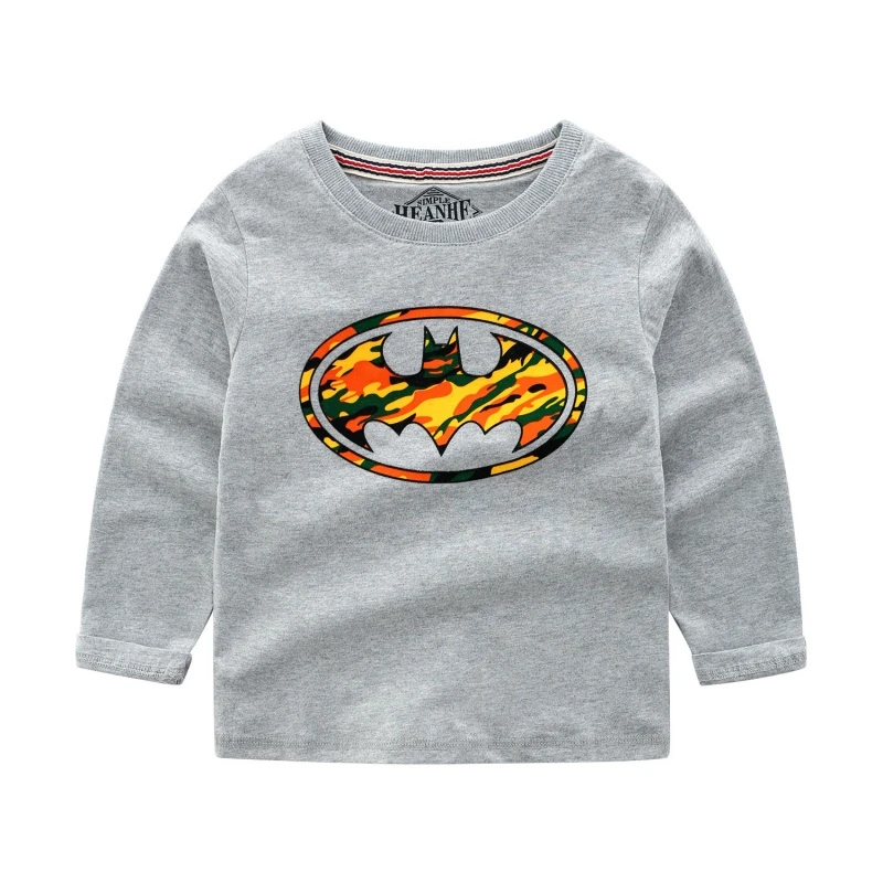 Новая Осенняя футболка для подростков футболки с длинными рукавами хлопковые