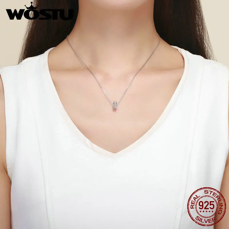 WOSTU, настоящее 925 пробы, Серебряный цветок, бусины, циркониевые амулеты, подходит для браслета, кулон для женщин, Свадебные Роскошные радужные ювелирные изделия DAC039