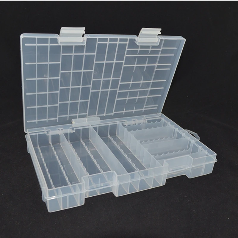 Пластиковый прозрачный контейнер для хранения батарей AA/AAA чехол-органайзер 100