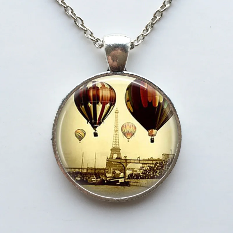 Ожерелье Эйфелева башня ювелирные изделия для путешествий воздушные шары