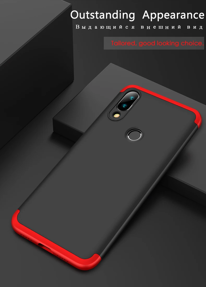 Чехол GKK чехол 3 в 1 для Xiao mi Red mi Note 7 8 Pro, чехол 360, противоударный матовый чехол для Xiaomi mi 9 SE