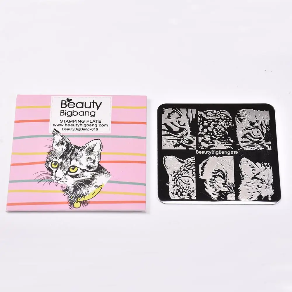 BeautyBigBang штамповка для аксессуары ногтей прямоугольник Маникюр Кружева