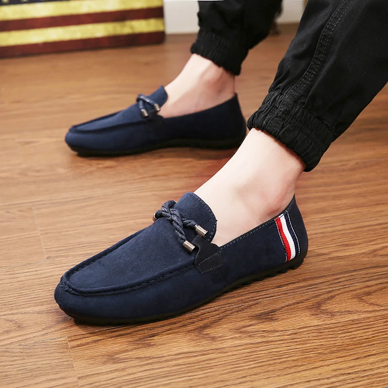 Mocassines Loafers Men Suede Leather Casual Shoes Spring Summer Lightweight Breathable Mens Flats Driving Lazy | Обувь