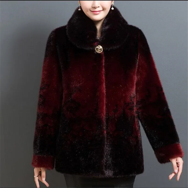 Большой размер свободные женские модные топы среднего возраста новое зимнее