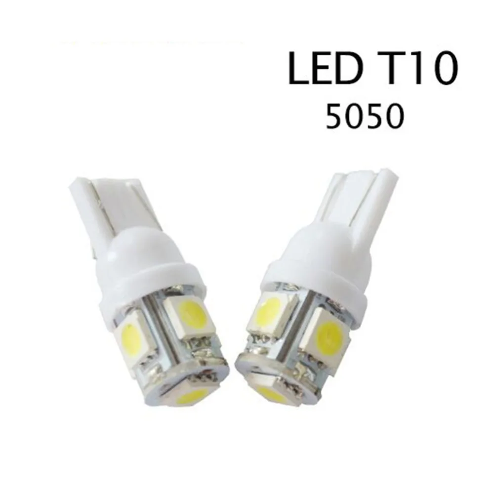 10 шт. T10 W5W Led 194 168 t10 5050 Автомобильная светодиодная лампа для парковки авто