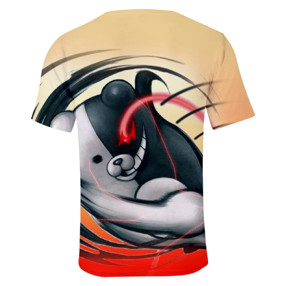 Мужская женская мужская Детская футболка Monokuma Danganronpa|Мужские футболки| |