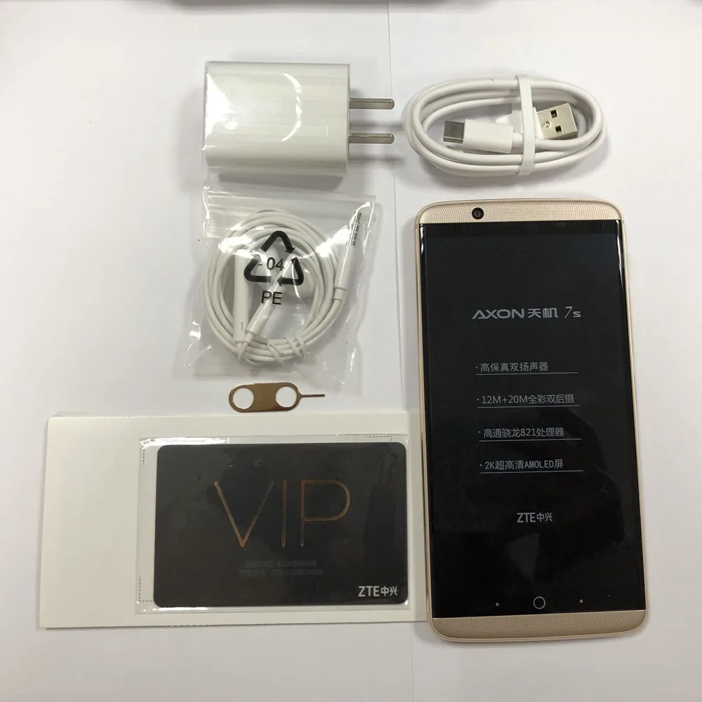 Zte Axon7S A2018 Axon фотоаппаратов моментальной печати 7s Смартфон Snapdragon 821 4 Гб 128 android 7 1 5