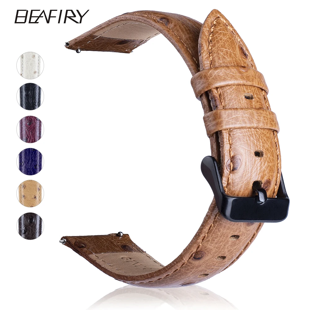 

Ремешок для часов BEAFIRY, натуральная кожа, 20 мм, 22 мм, huami amazfit, ремешки для Samsung Galaxy watch Gear S2/S3/S4