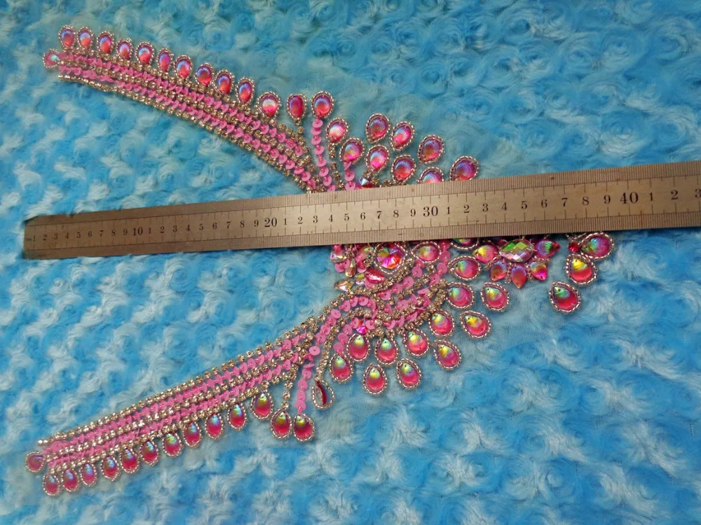 A179 розовые/прозрачные цветные Кристаллы ручной работы AB пришивные стразы