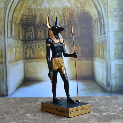 Мумия возвращается древних египетских идолов Anubis украшение "Собака" Horus Patronos туристические сувениры счастливые украшения фигурки ремесла - Цвет: L
