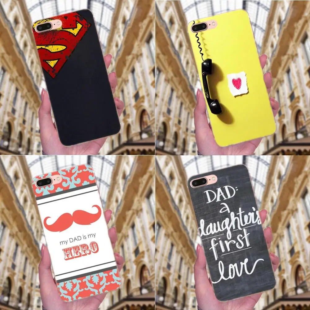 Diy красочная печать ТПУ для Apple iPhone 4 4S 5 5C 5S SE 6 6S 7 8 Plus X XS Max XR I Love My Best Dad|Бамперы| |