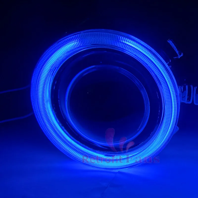 2.5 '𧳏L Angel Eyes Halo HID Би ксенон Объектив Проектора Фар Ксеноновые Фары Линзы
