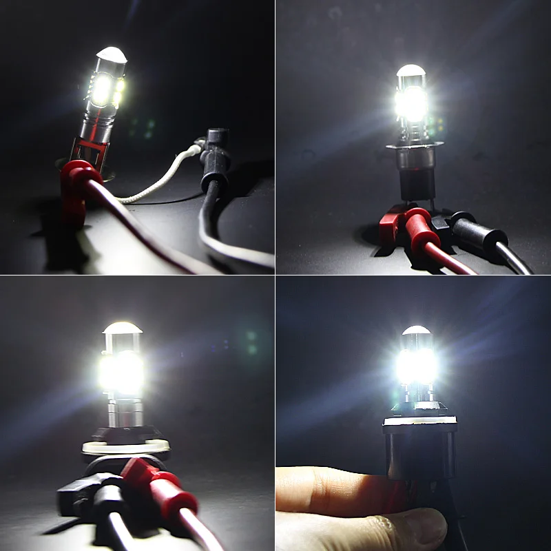 Светодиодсветодиодный лампы SAARMAT 2 * Led H1 H3 H3C H27 880 881 PW24W PWY24W для стайлинга
