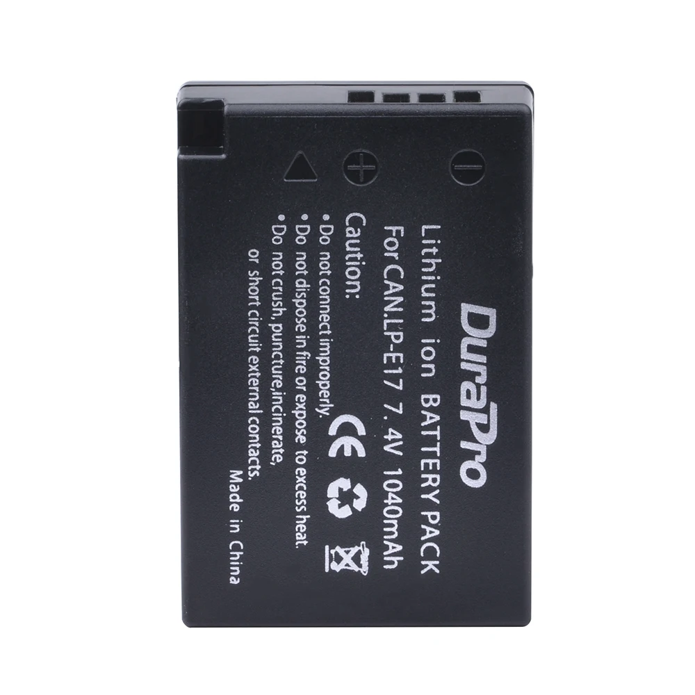 4 шт. LP E17 LPE17 7 V 1040mAh литий ионный аккумулятор для камеры Canon EOS Rebel T6i 750D T6s 760D M3 8000D Kiss
