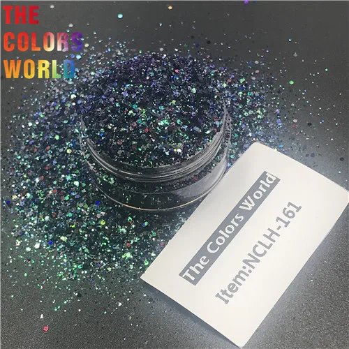 NCLH-161 50g TCT-288 смешанные цвета радуги ногти Блестки Дизайн ногтей украшения тела блеск для лица макияж хна татуировки фестиваль ручная работа DIY - Цвет: NCLH-161 50g