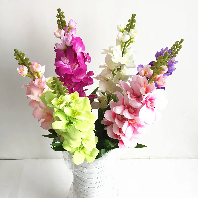 Гиацинт фиолетовый цветок Поддельные Шелковый Искусственные цветы Mariage День