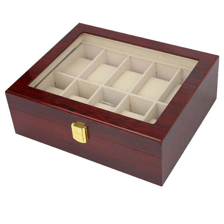 LISM Luxury Wood Storag Boxes 2/3/5/6/10/12/20 Watches Boxes Display Watch Box Jewelry Case Organizer Holder Promotion Boxes