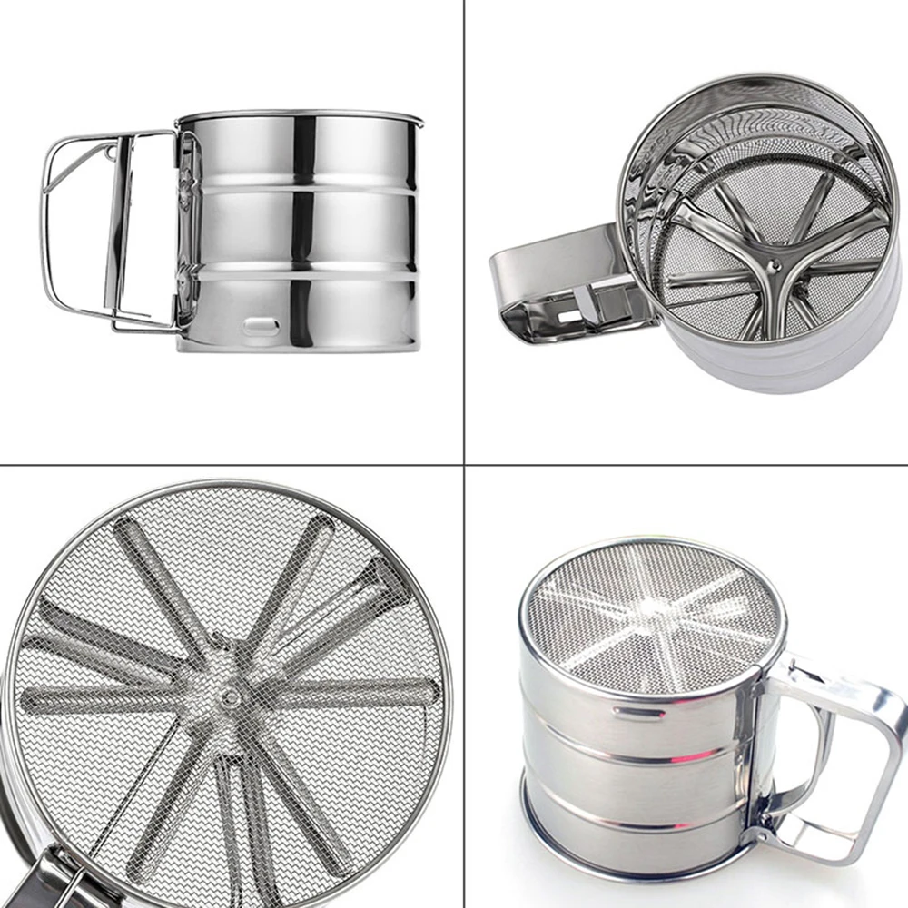 1 шт. Нержавеющая сталь просеиватель Мука сито Сетчатое Ножи оборудование для