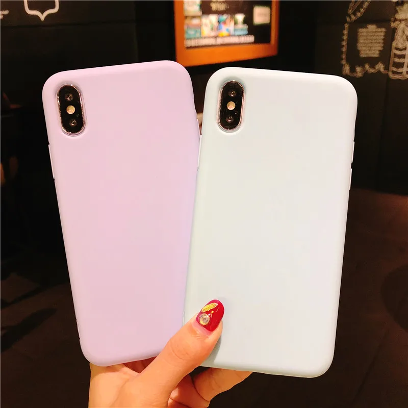 Силиконовый чехол для телефона Kerzzil карамельный цвет TPU iPhone 7 Plus 8 6 S X 10