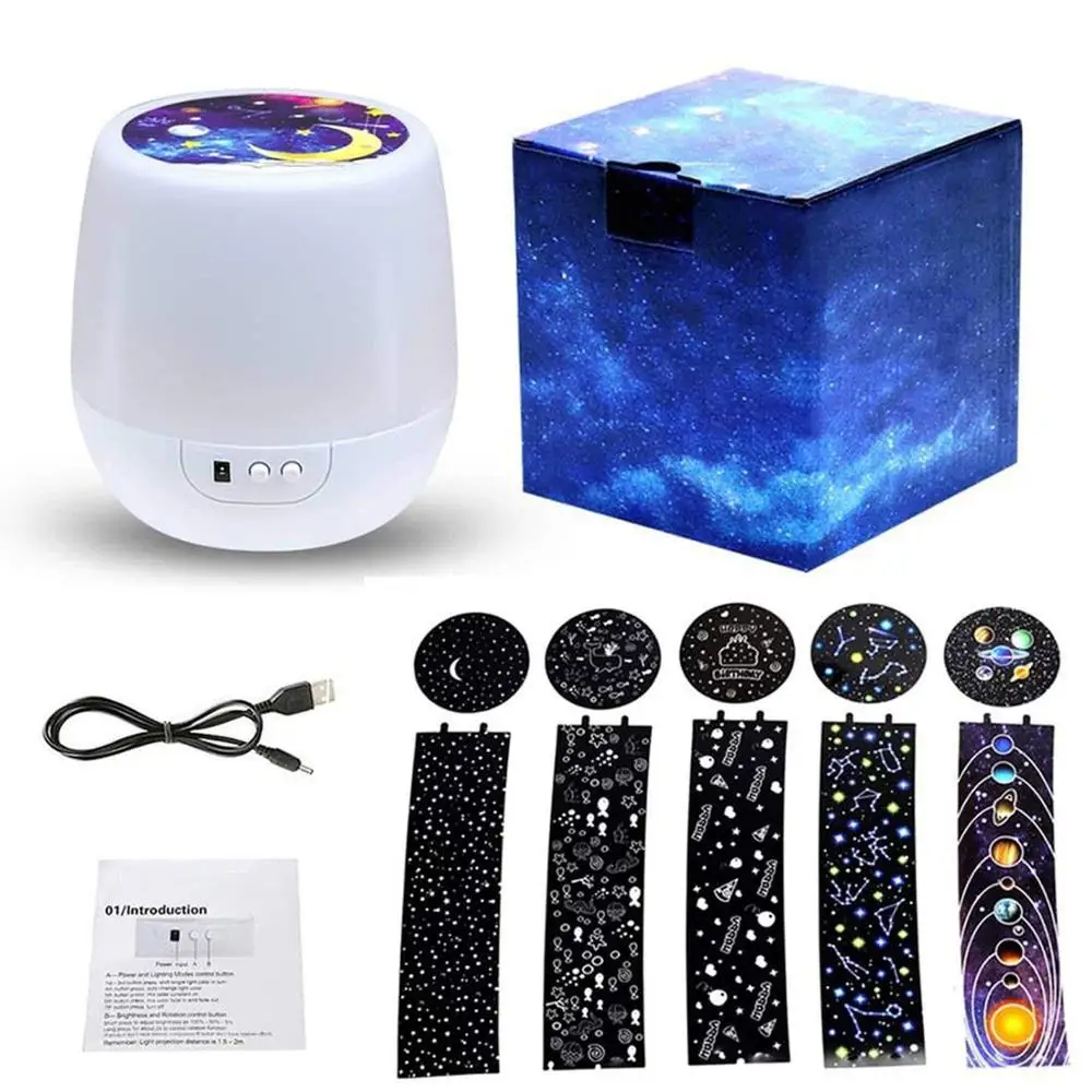 Светодиодный ночсветильник лунная лампа Звездный проектор люминария океан